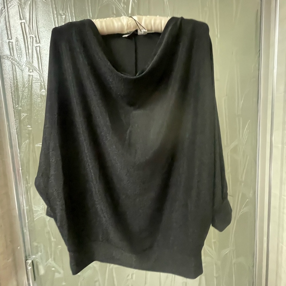 b. Young shimmer metallic blouse, lightweight long sleeve.